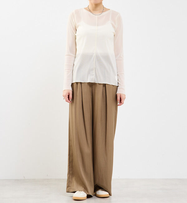 Soffitto「チュールシアープルオーバー」|Tシャツ・カットソー|