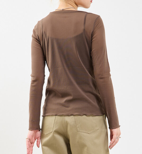 Soffitto「チュールシアープルオーバー」|Tシャツ・カットソー|