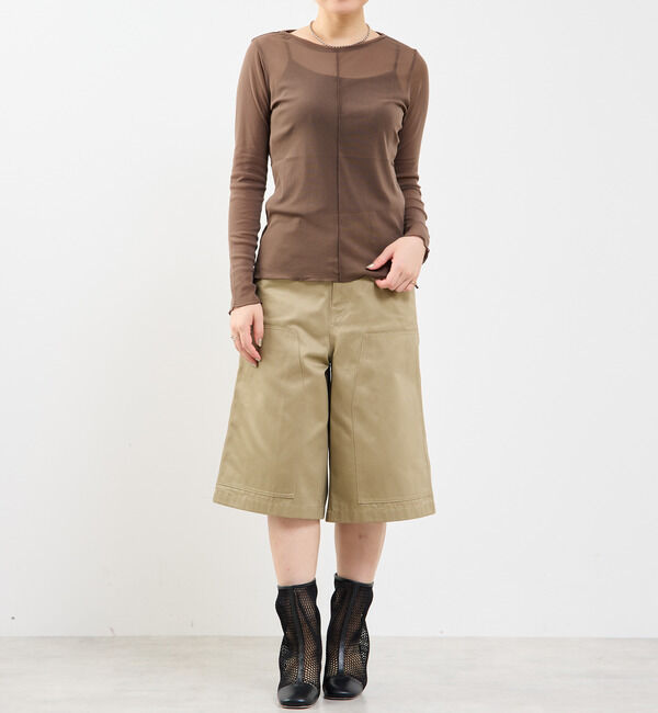 Soffitto「チュールシアープルオーバー」|Tシャツ・カットソー|