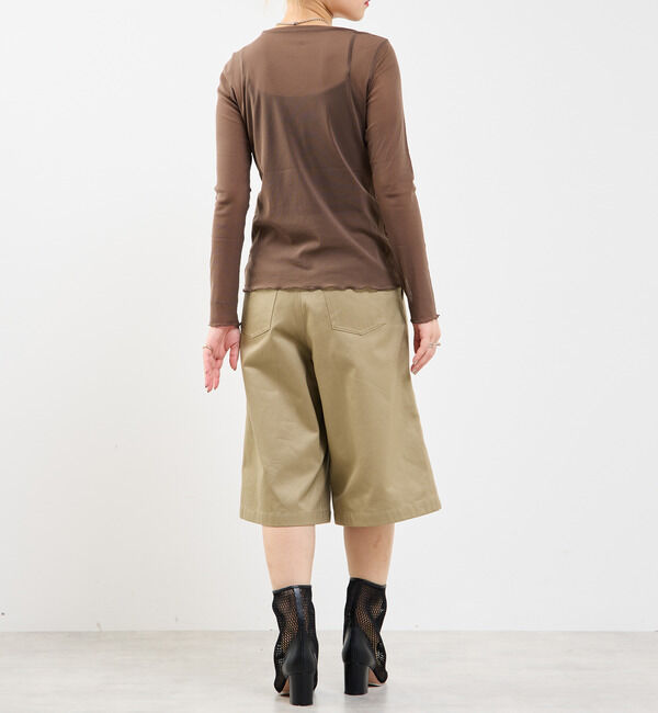 Soffitto「チュールシアープルオーバー」|Tシャツ・カットソー|