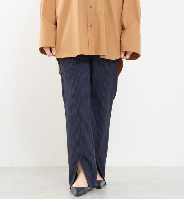 A_「【A＿/エース】スリットパンツ」|その他|ネイビー