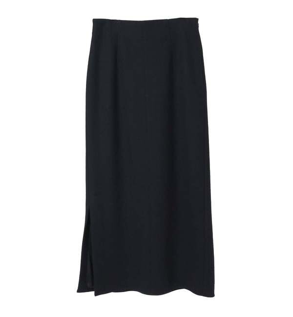 SOFFITTO「圧縮ウールスムースIラインスカート」|スカート|ネイビー