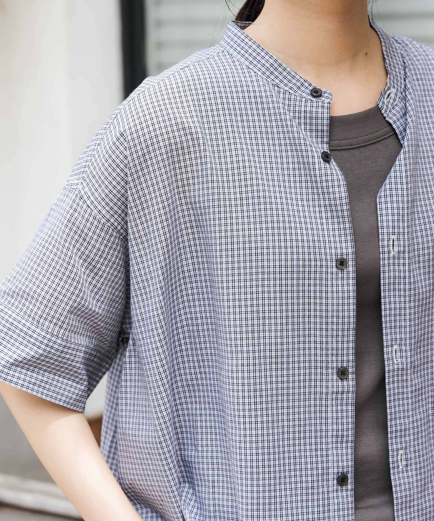 URBAN RESEARCH DOORS「FORK&SPOON　ワイド5分袖シャツ」|シャツ・ブラウス|