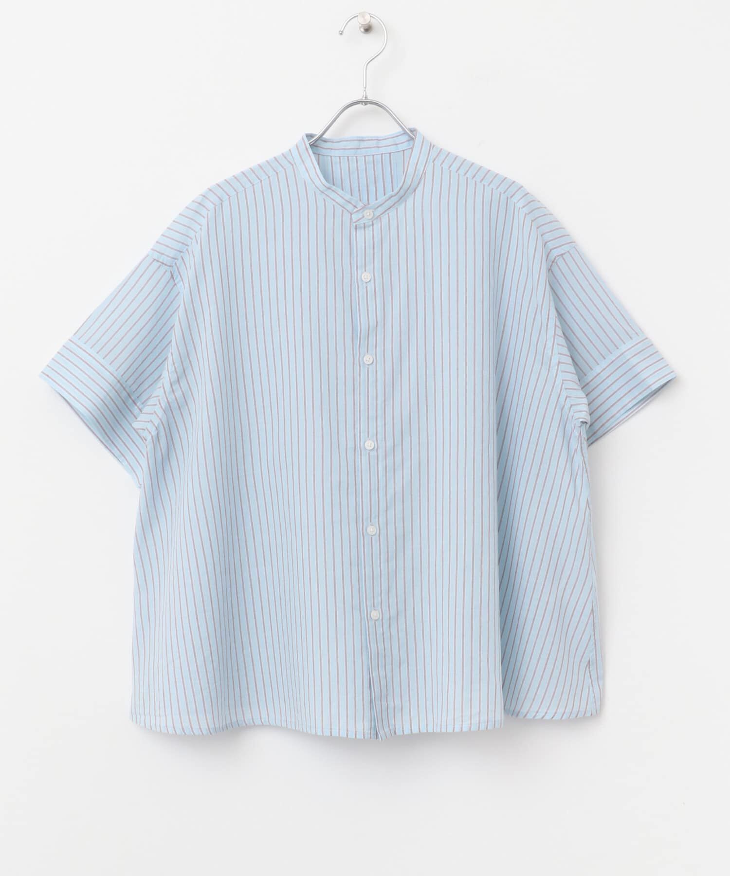 URBAN RESEARCH DOORS「FORK&SPOON　ワイド5分袖シャツ」|シャツ・ブラウス|