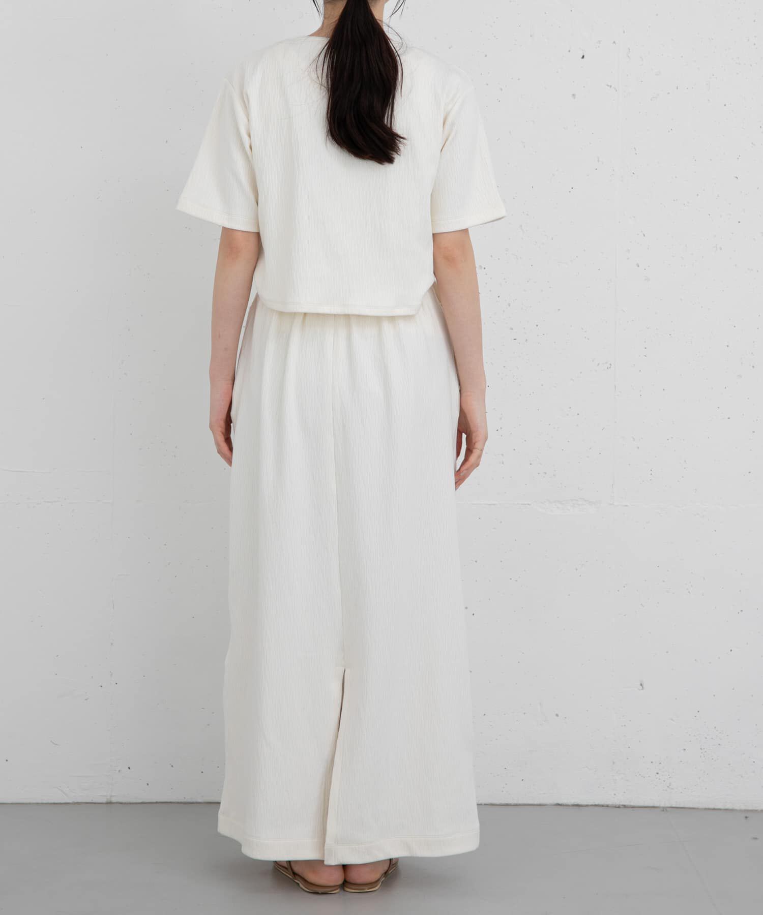 URBAN RESEARCH DOORS「FORK&SPOON　バックレイヤードカットソーワンピース」|ワンピース|