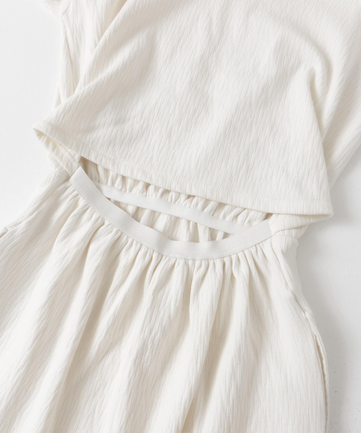 URBAN RESEARCH DOORS「FORK&SPOON　バックレイヤードカットソーワンピース」|ワンピース|