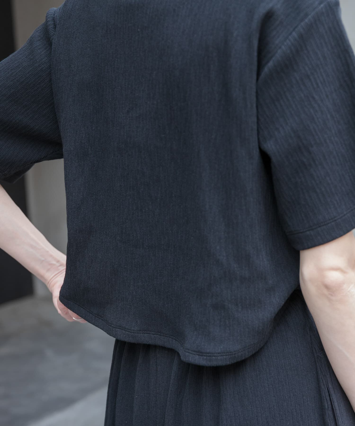 URBAN RESEARCH DOORS「FORK&SPOON　バックレイヤードカットソーワンピース」|ワンピース|