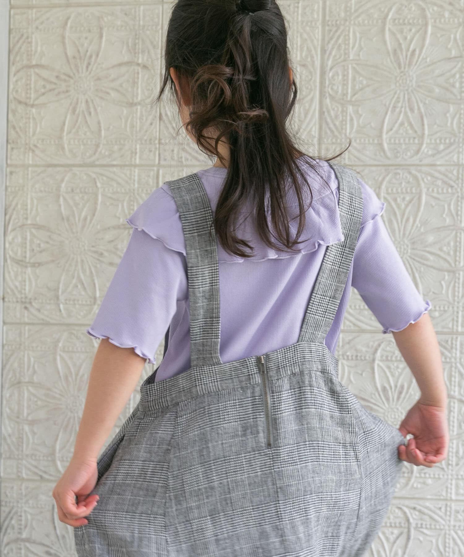 URBAN RESEARCH DOORS「『親子リンク』リネンレーヨンジャンパースカート(KIDS)」|ワンピース|