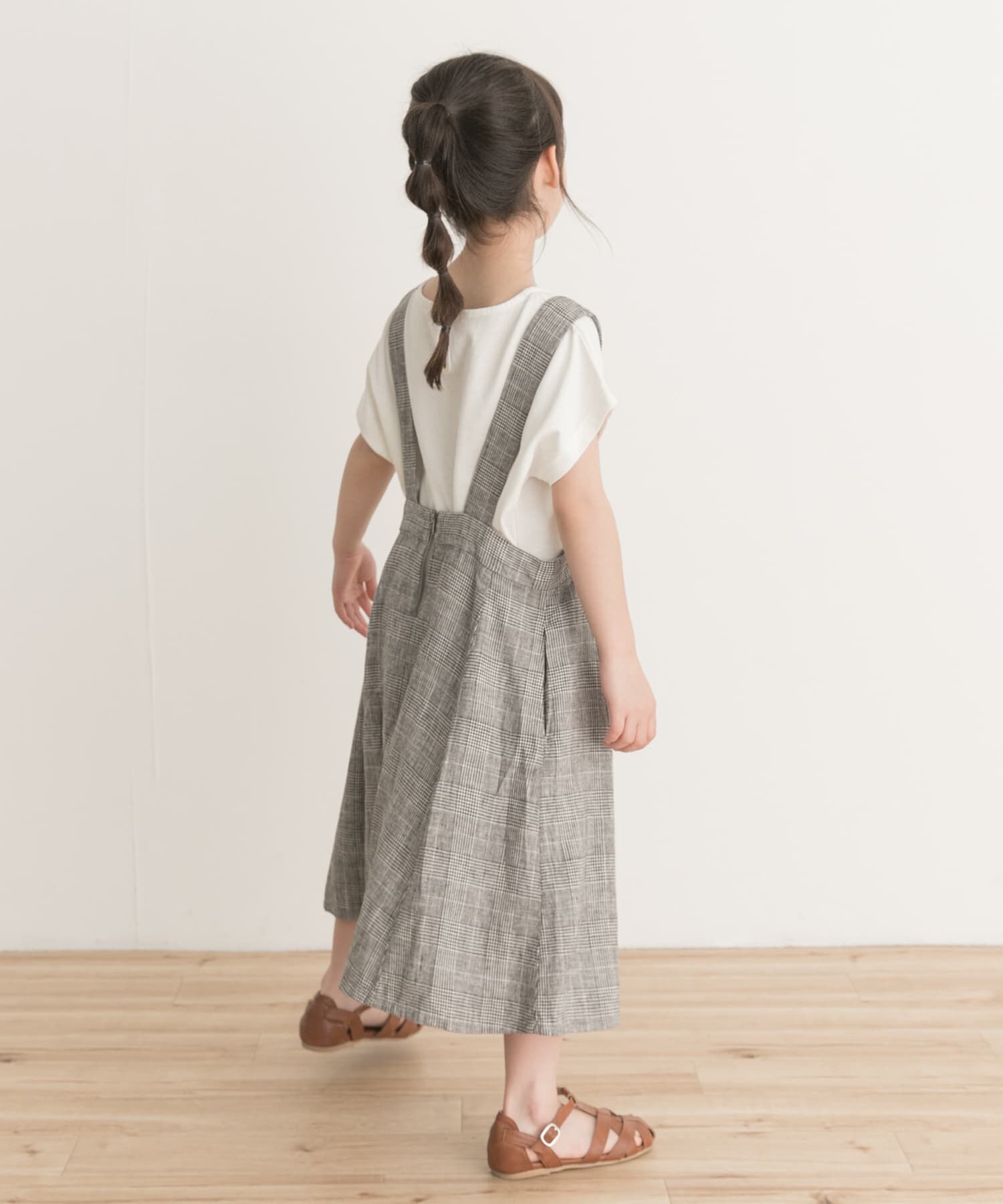 URBAN RESEARCH DOORS「『親子リンク』リネンレーヨンジャンパースカート(KIDS)」|ワンピース|
