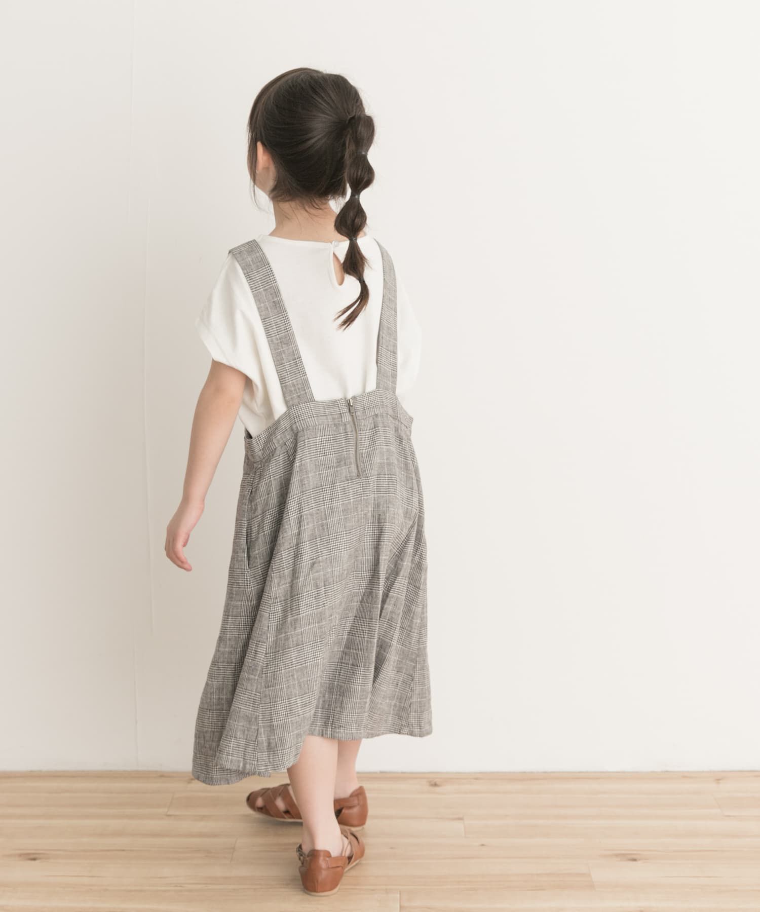 URBAN RESEARCH DOORS「『親子リンク』リネンレーヨンジャンパースカート(KIDS)」|ワンピース|