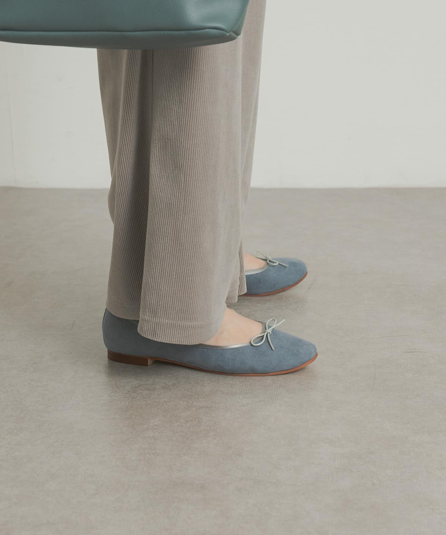 URBAN RESEARCH DOORS「やわらかスエードバレエシューズ」|バレエシューズ|ブルー