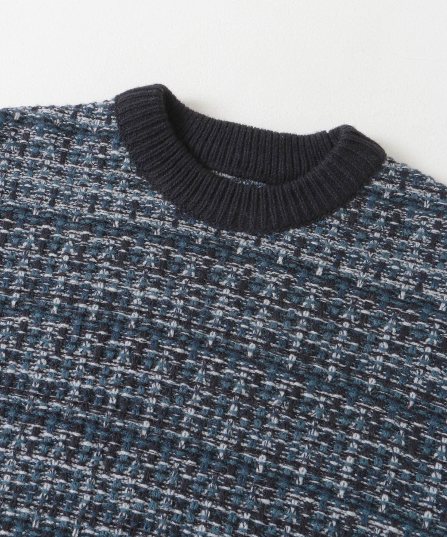 URBAN RESEARCH DOORS「ツイードライク ジャガードニット」|ニット・セーター|