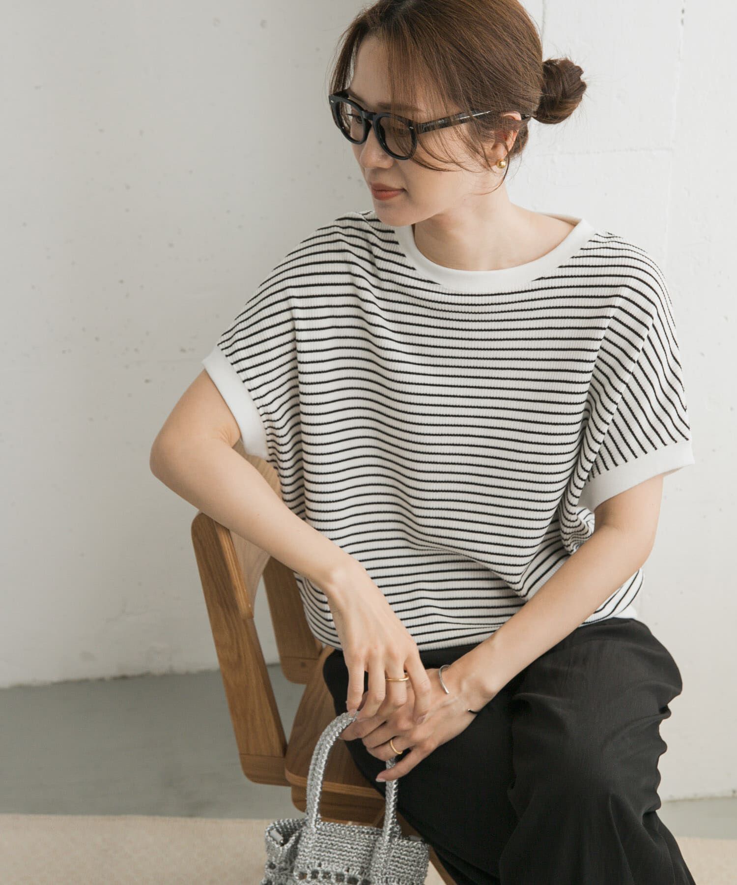 URBAN RESEARCH DOORS「タックフライスフレンチTシャツ」|Tシャツ・カットソー|