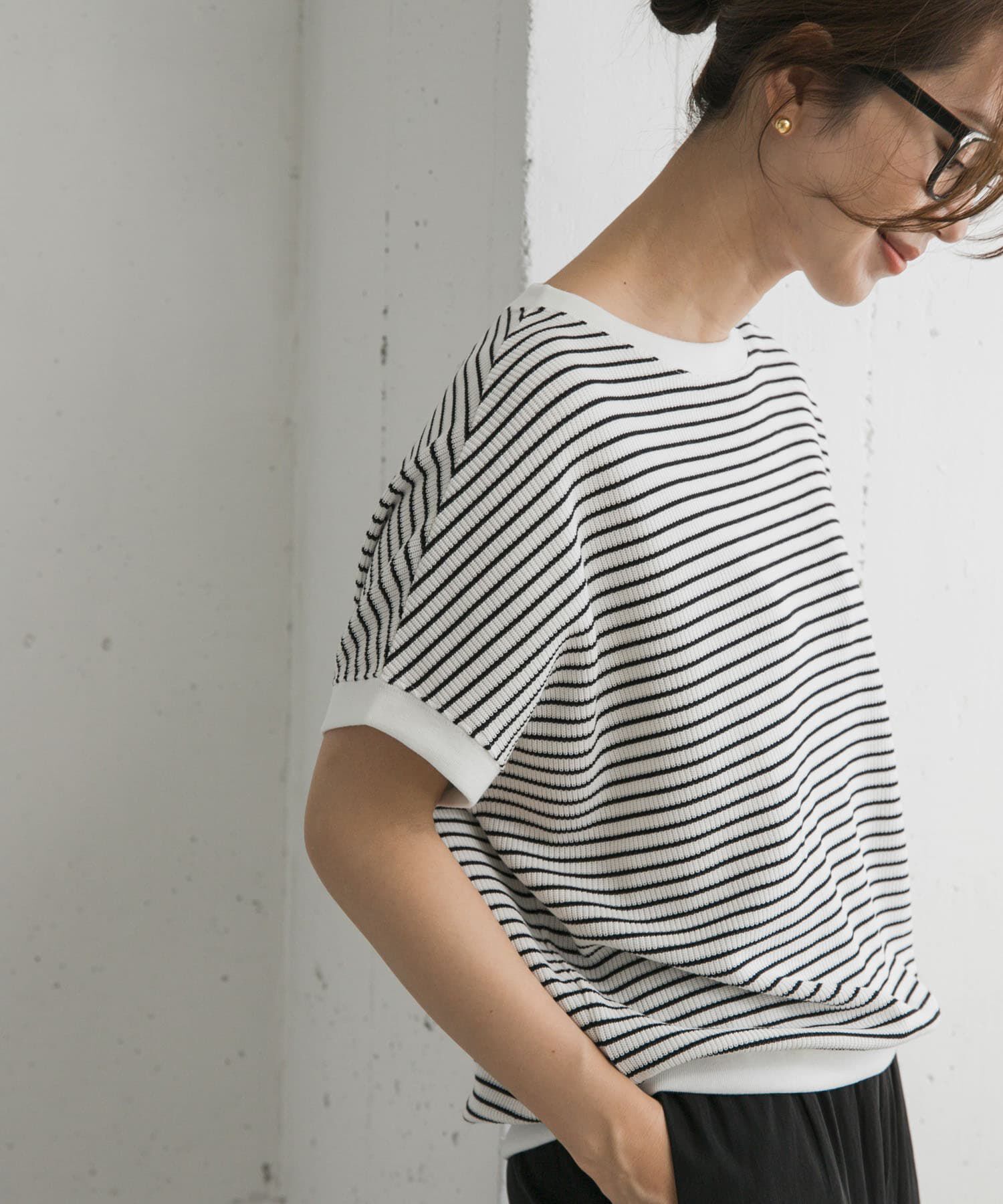 URBAN RESEARCH DOORS「タックフライスフレンチTシャツ」|Tシャツ・カットソー|