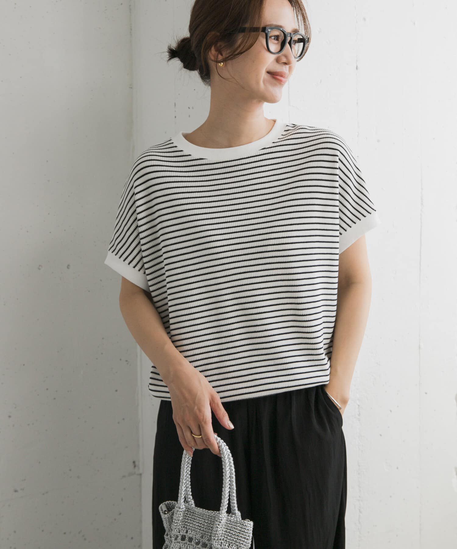 URBAN RESEARCH DOORS「タックフライスフレンチTシャツ」|Tシャツ・カットソー|