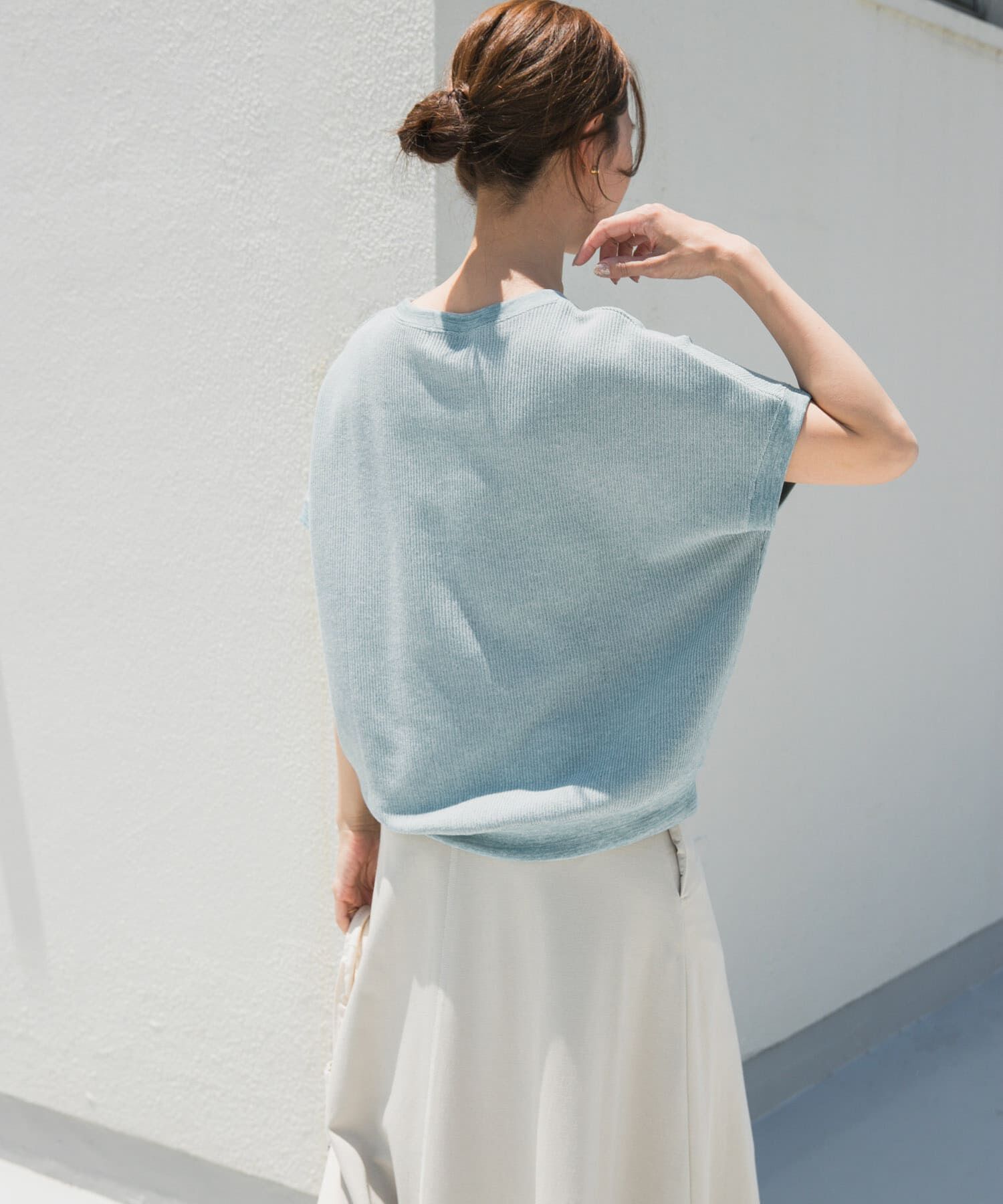 URBAN RESEARCH DOORS「タックフライスフレンチTシャツ」|Tシャツ・カットソー|