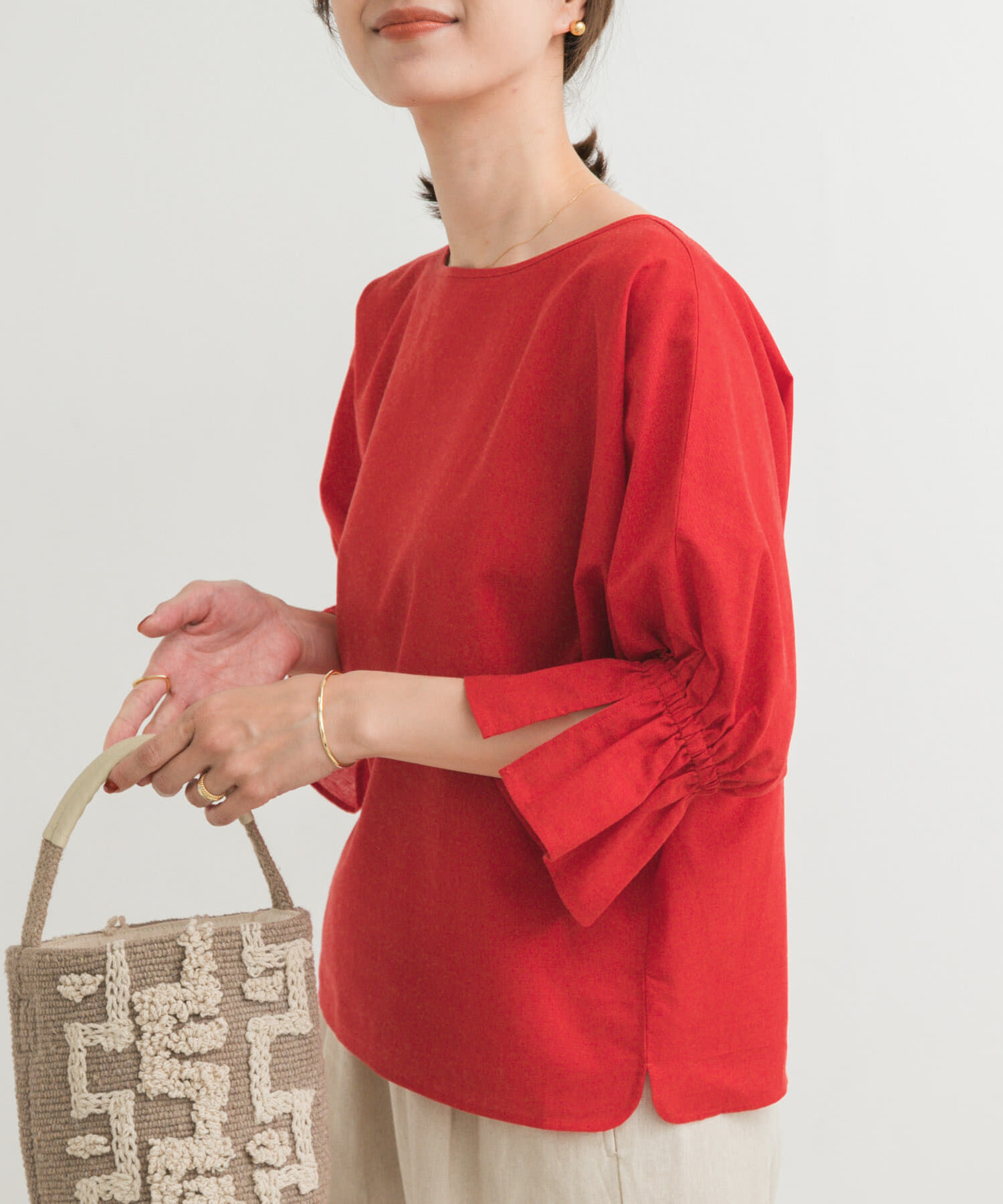 URBAN RESEARCH DOORS「『WEB/一部店舗限定ｻｲｽﾞ』『UR TECH 高機能ﾘﾈﾝ』ｷｬﾝﾃﾞｨｰｽﾘ 」|シャツ・ブラウス|