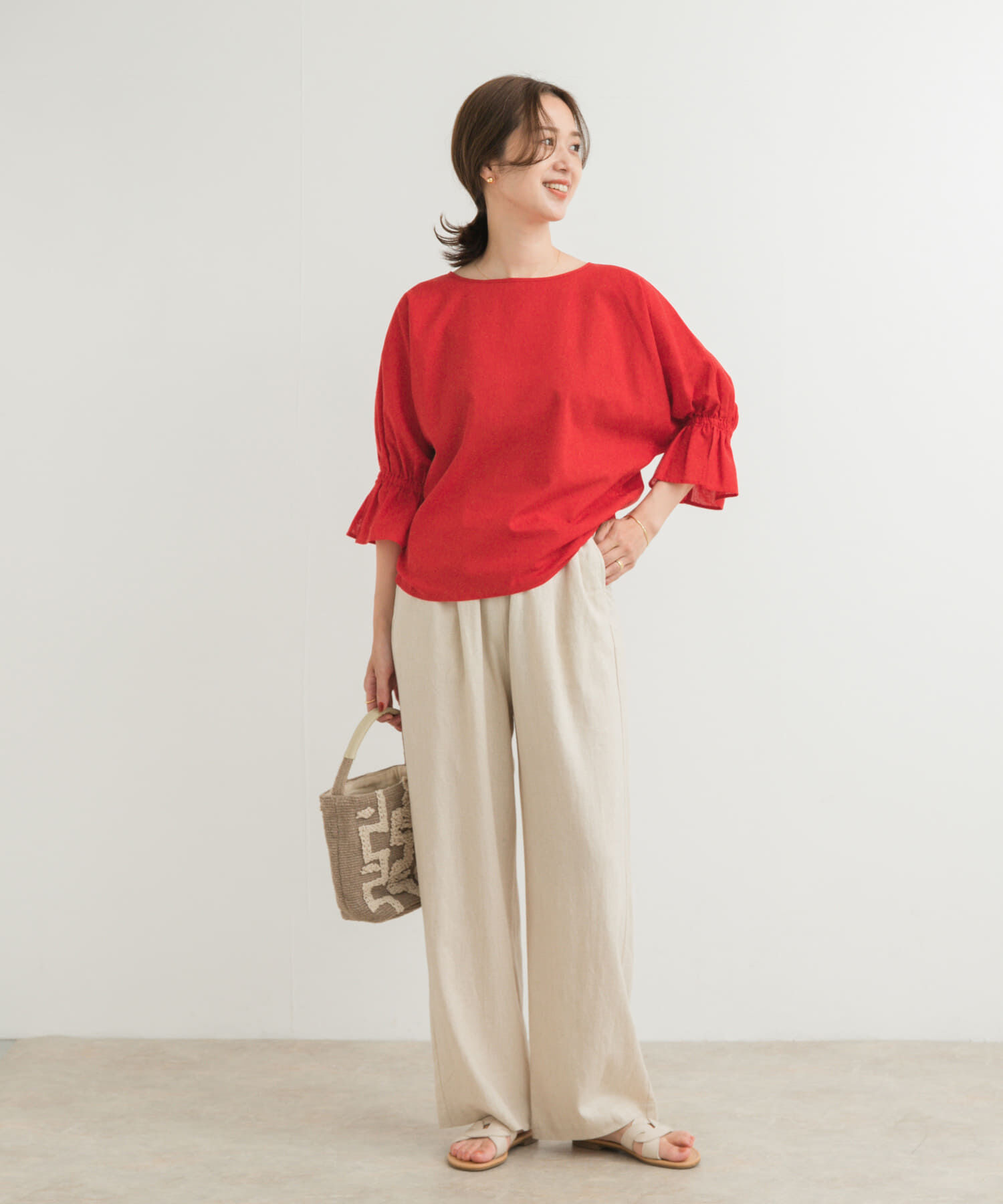 URBAN RESEARCH DOORS「『WEB/一部店舗限定ｻｲｽﾞ』『UR TECH 高機能ﾘﾈﾝ』ｷｬﾝﾃﾞｨｰｽﾘ 」|シャツ・ブラウス|