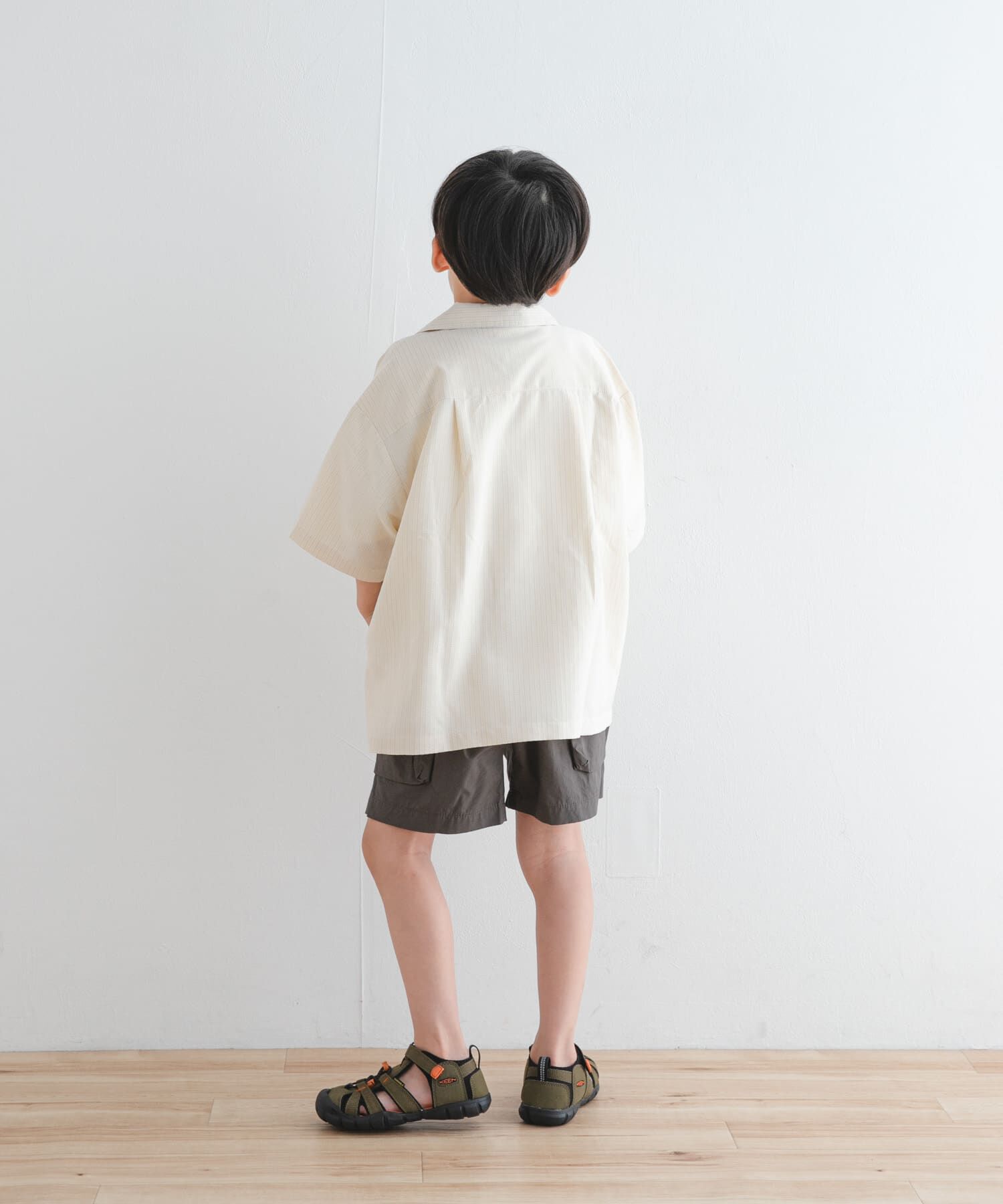 URBAN RESEARCH DOORS「『WEB/一部店舗限定サイズ』ロゴ刺繍ストライプシャツ(KIDS)」|その他|