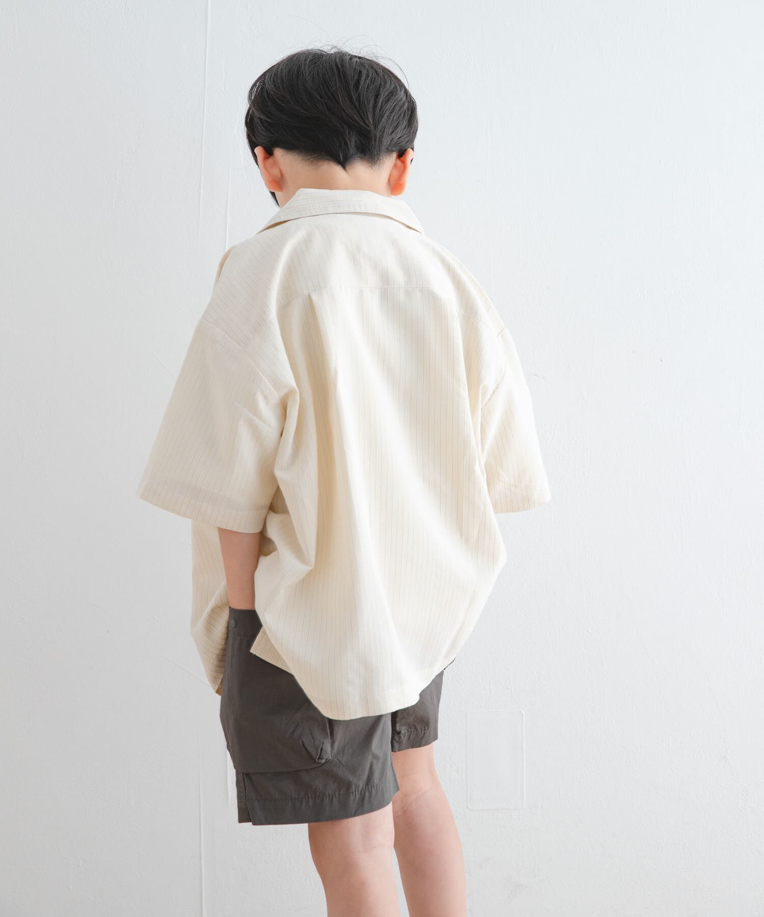 URBAN RESEARCH DOORS「『WEB/一部店舗限定サイズ』ロゴ刺繍ストライプシャツ(KIDS)」|その他|