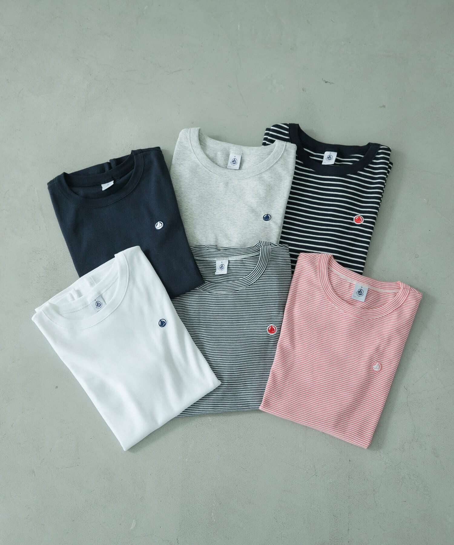 URBAN RESEARCH DOORS「『別注』PETIT BATEAU&times;DOORS　embroideryt-shirts」|Tシャツ・カットソー|