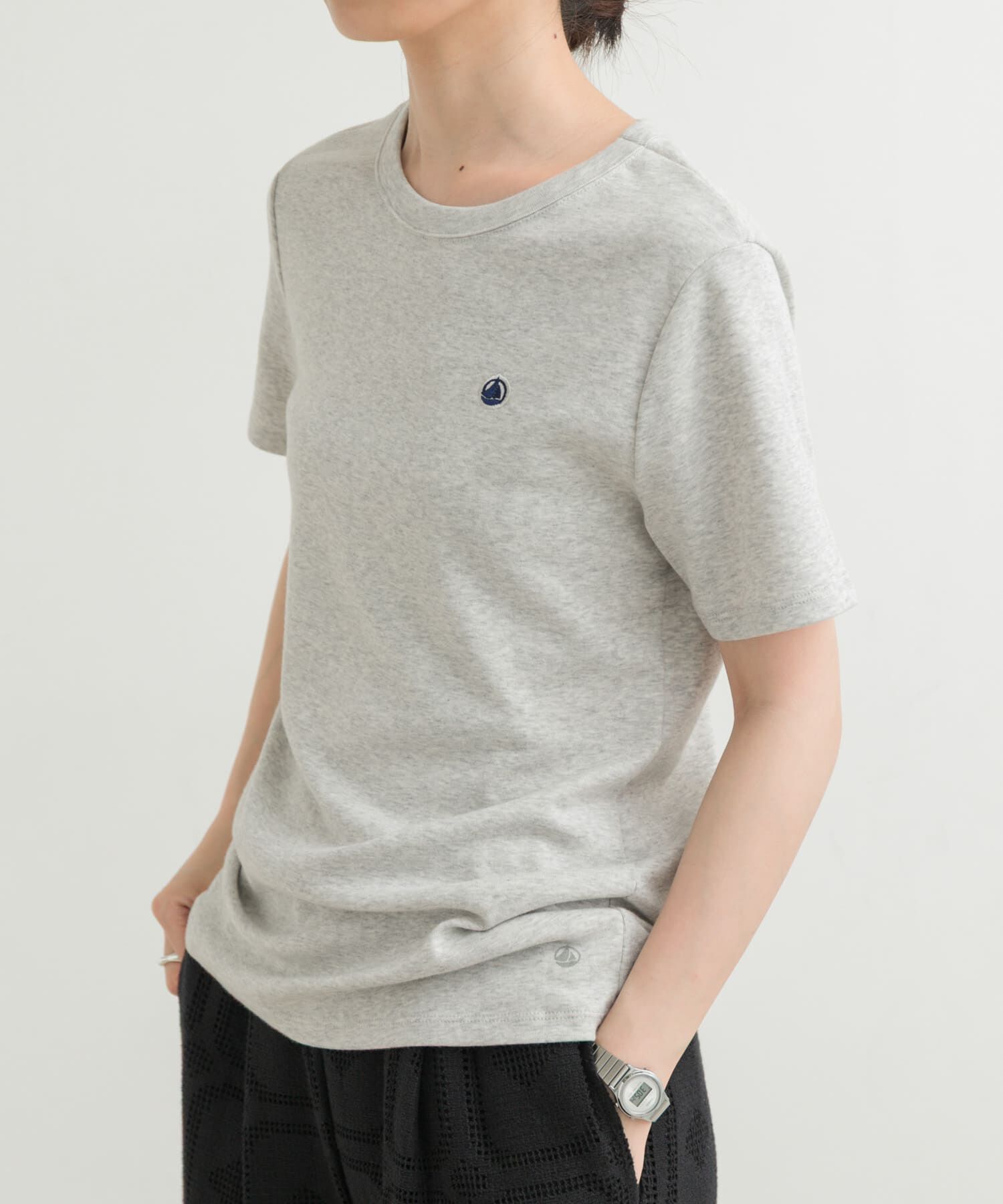 URBAN RESEARCH DOORS「『別注』PETIT BATEAU&times;DOORS　embroideryt-shirts」|Tシャツ・カットソー|