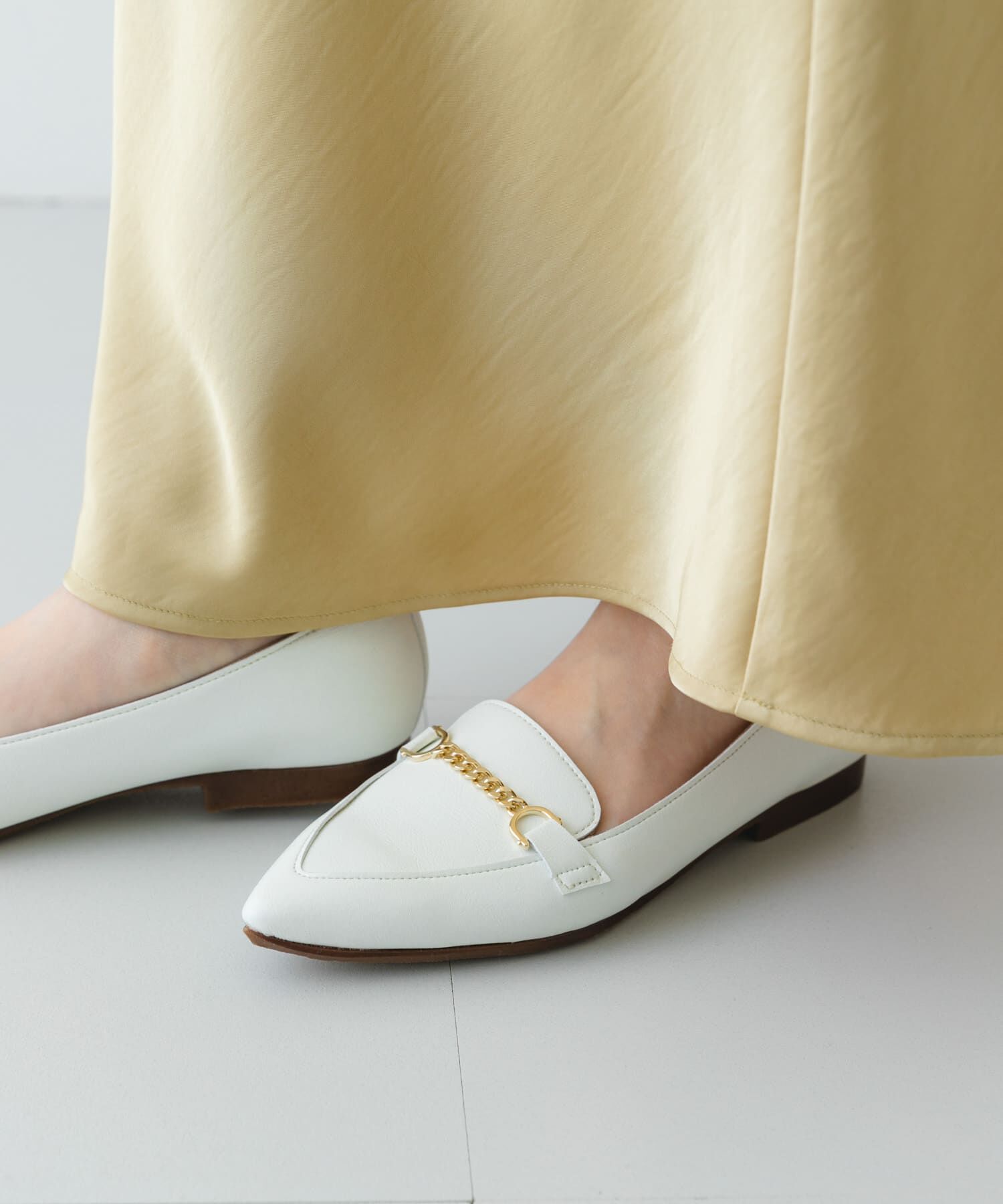 RODE SKO「『MADE IN JAPAN』プチチェーンフラットシューズ」|ローファー|