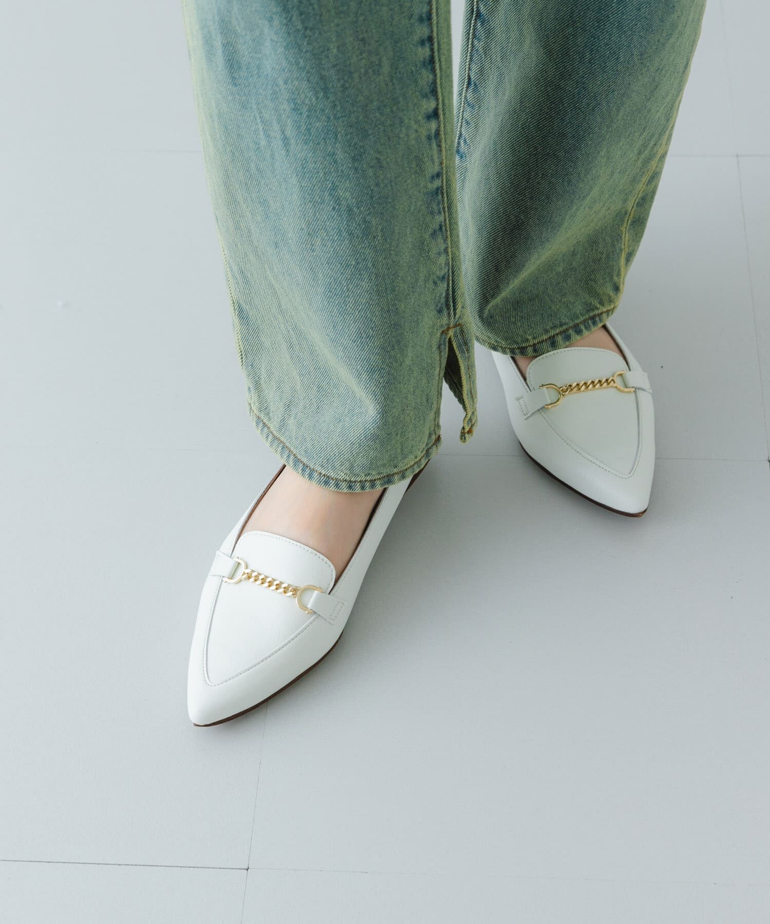 RODE SKO「『MADE IN JAPAN』プチチェーンフラットシューズ」|ローファー|