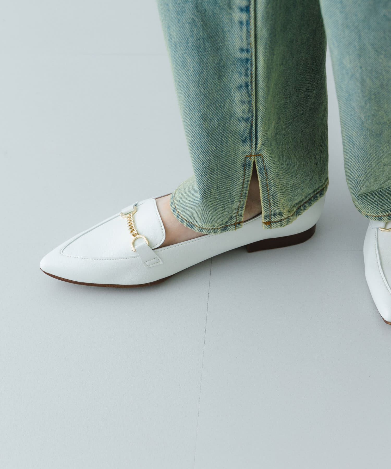 RODE SKO「『MADE IN JAPAN』プチチェーンフラットシューズ」|ローファー|