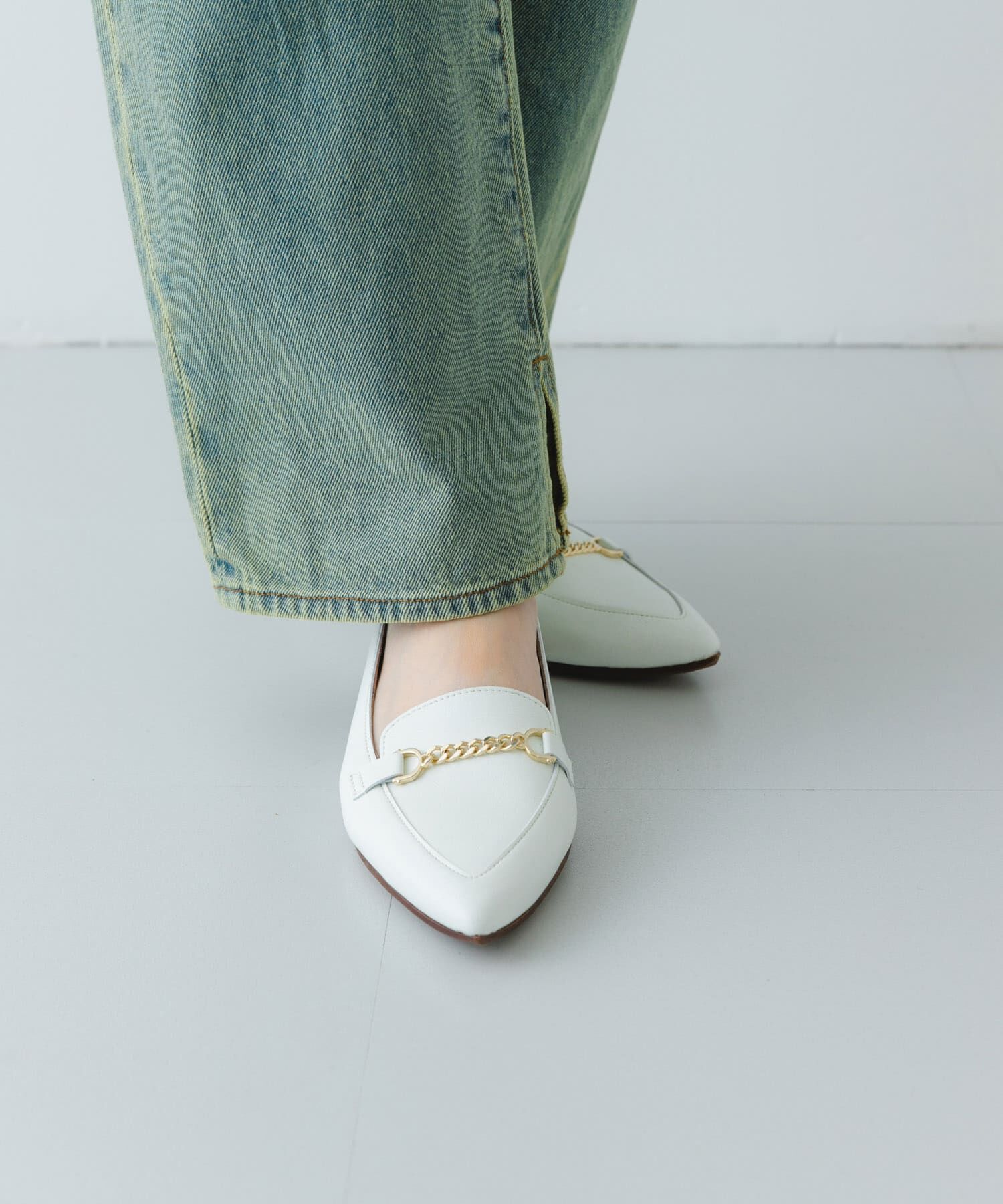 RODE SKO「『MADE IN JAPAN』プチチェーンフラットシューズ」|ローファー|