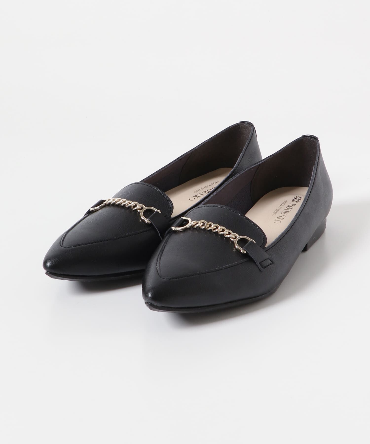 RODE SKO「『MADE IN JAPAN』プチチェーンフラットシューズ」|ローファー|