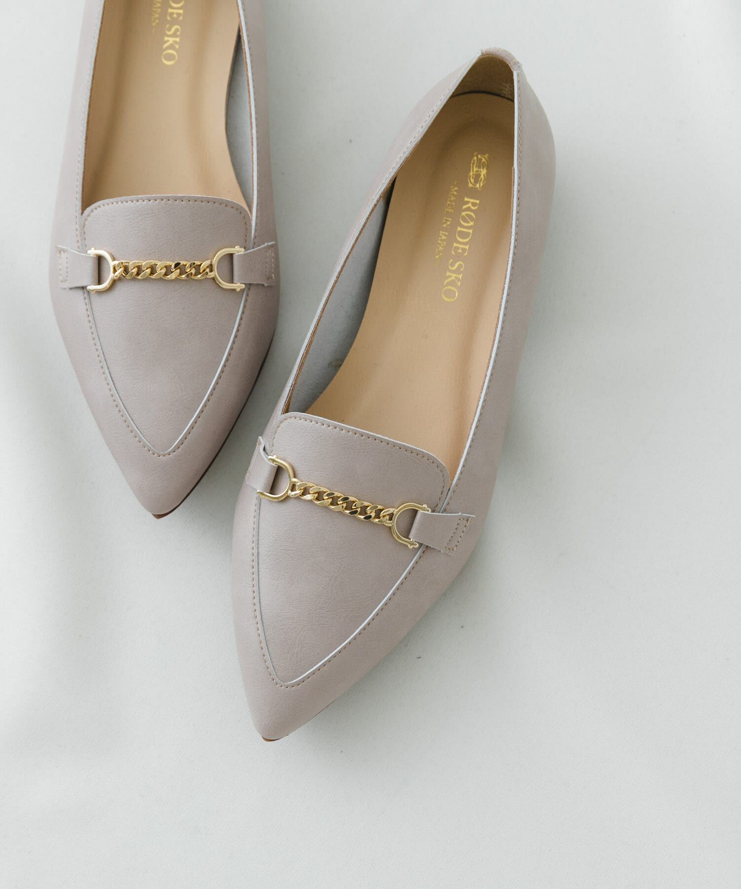 RODE SKO「『MADE IN JAPAN』プチチェーンフラットシューズ」|ローファー|