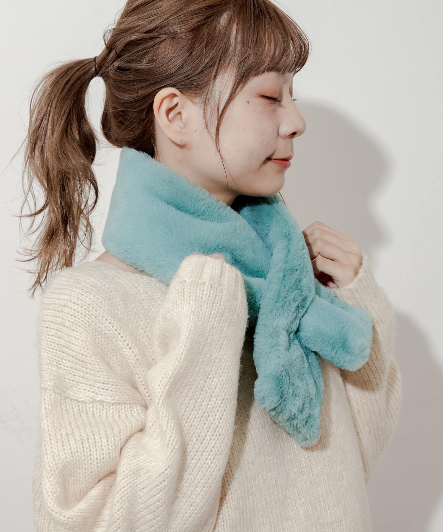 SMELLY「エコファーミニティペット」|マフラー|