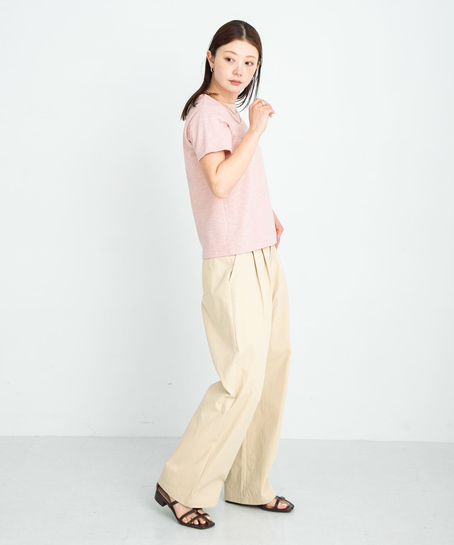 Sonny Label 「JQベーシックコンパクトTシャツ」|Tシャツ・カットソー|