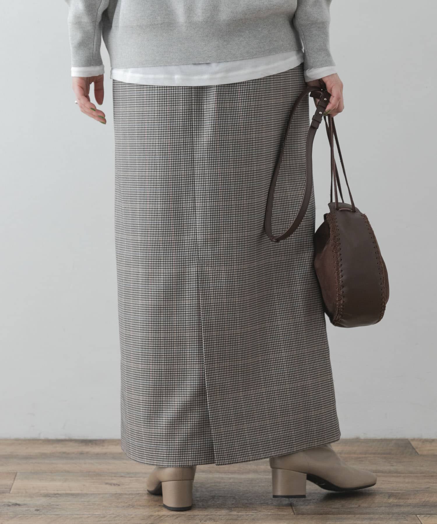 URBAN RESEARCH ROSSO「F by ROSSO　チェックロングスカート&there4;」|スカート|