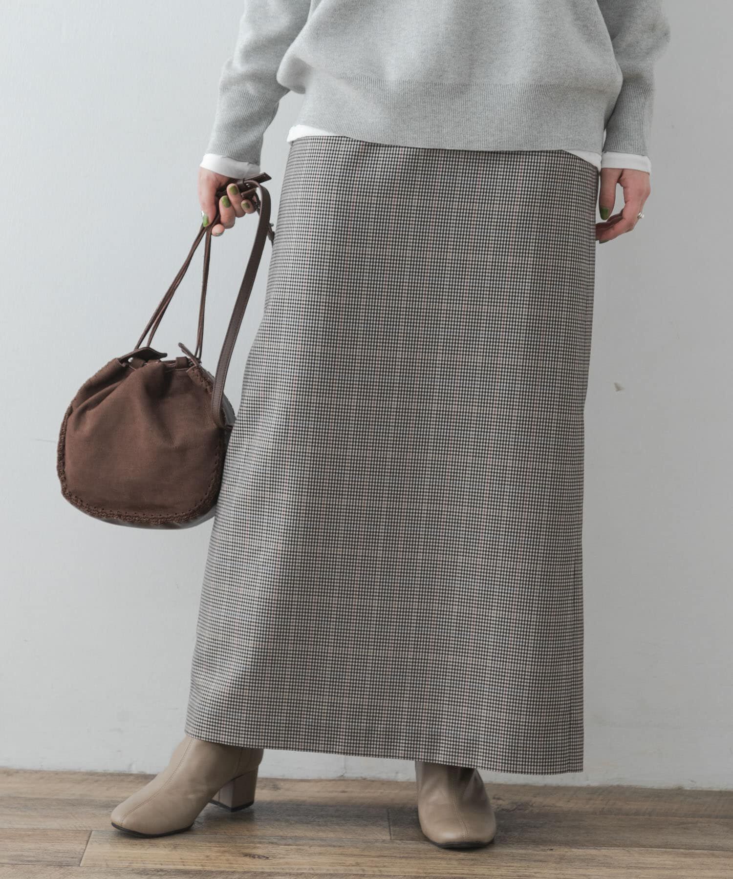 URBAN RESEARCH ROSSO「F by ROSSO　チェックロングスカート&there4;」|スカート|