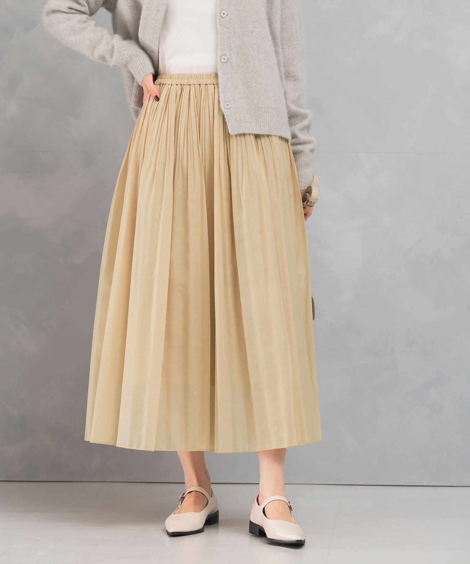 URBAN RESEARCH ROSSO「オーガンジープリーツスカート」|スカート|