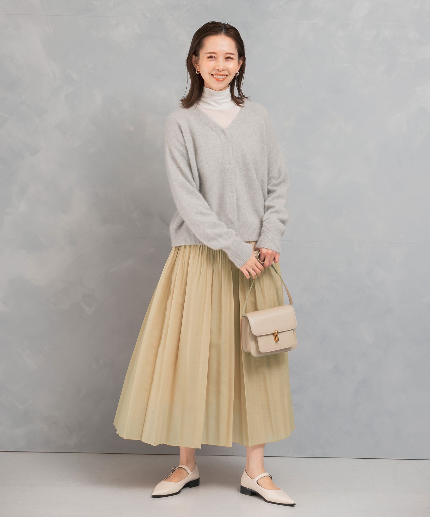 URBAN RESEARCH ROSSO「オーガンジープリーツスカート」|スカート|