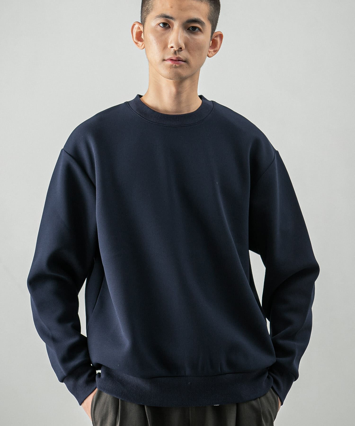 URBAN RESEARCH「フリースボンディングクルーネック」|Tシャツ・カットソー|ネイビー