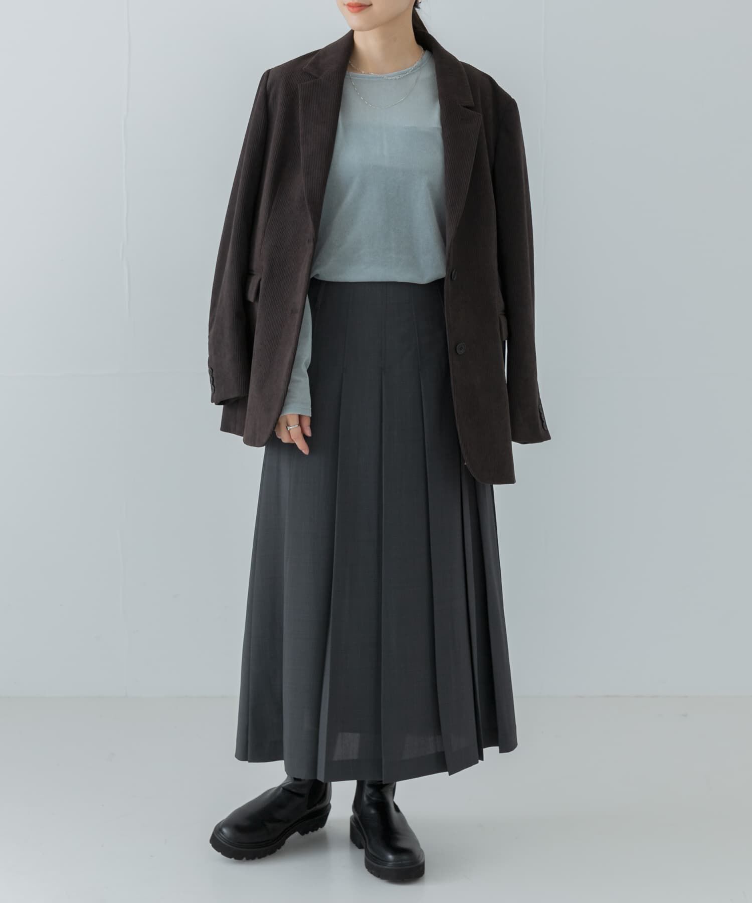 URBAN RESEARCH「梳毛ライクプリーツスカート」|スカート|