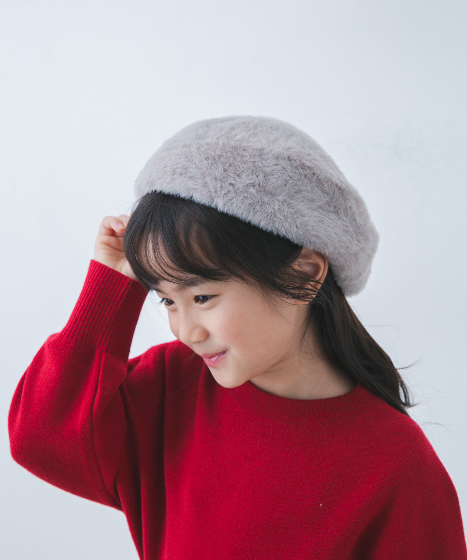 URBAN RESEARCH DOORS「ショートファーベレー帽(KIDS)」|その他|グレー