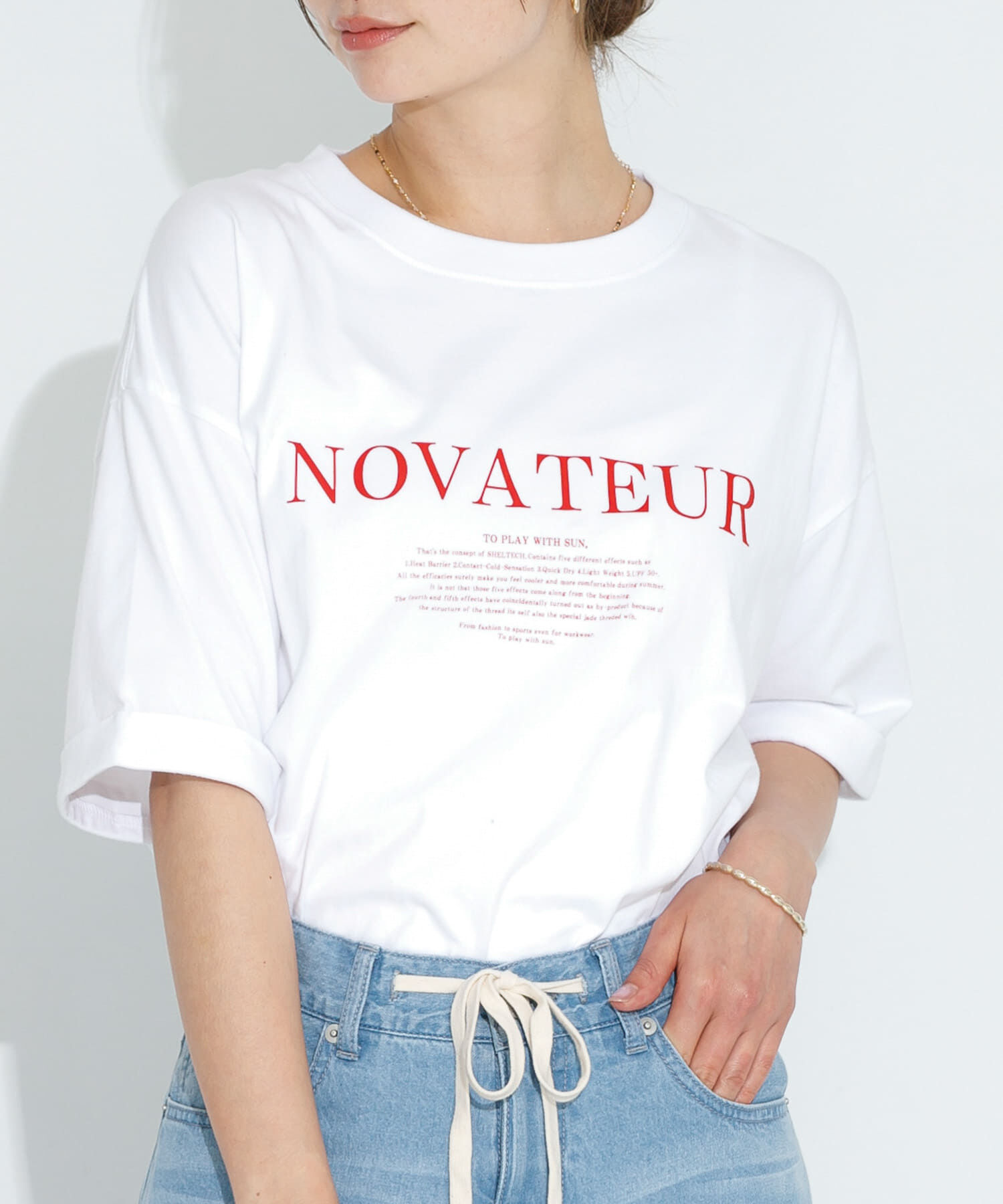 Sonny Label 「SHELTECH ロゴプリントTシャツ」|Tシャツ・カットソー|オフホワイト