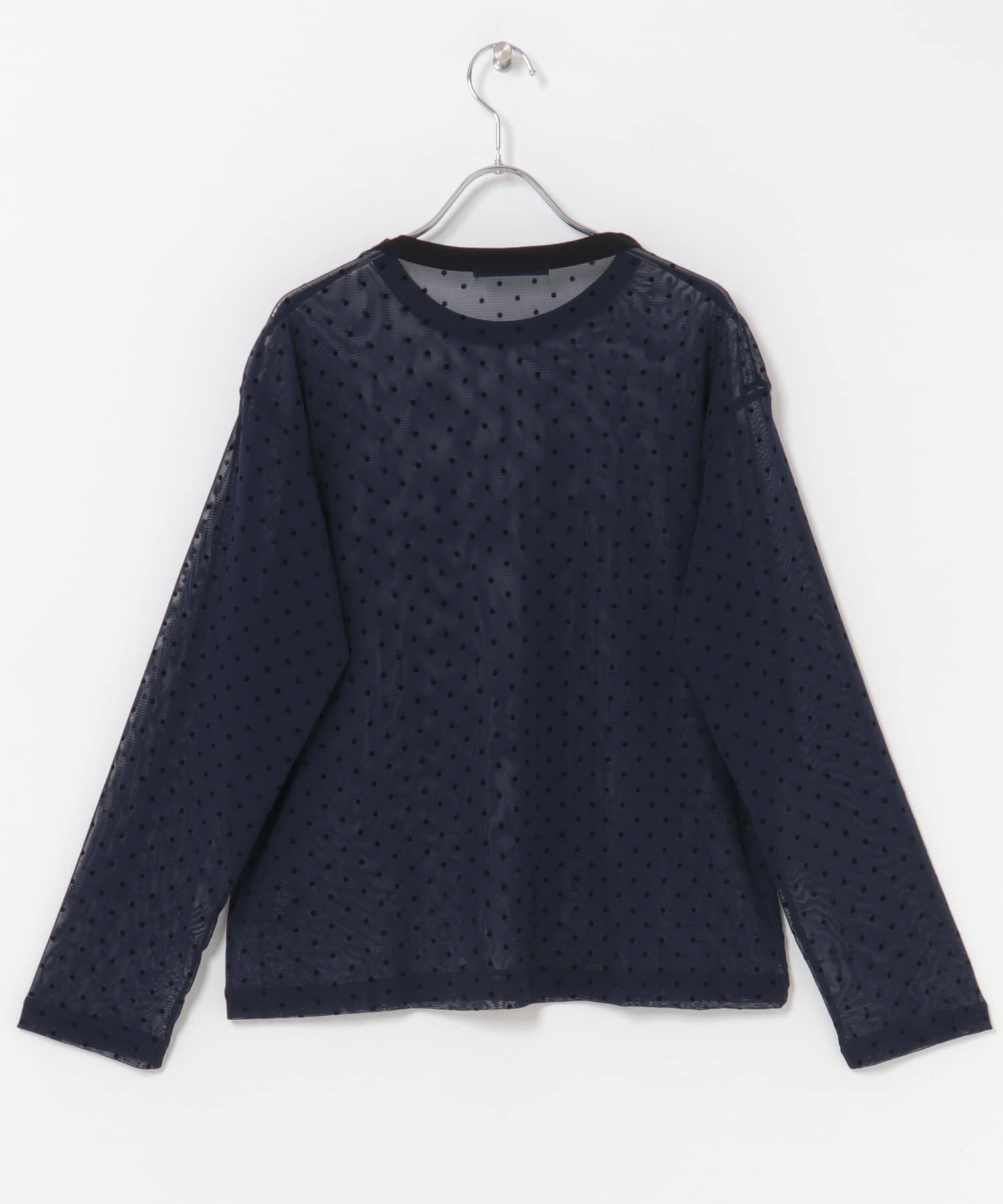 URBAN RESEARCH DOORS「mizuiro ind　mesh dots crew neck pullover」|Tシャツ・カットソー|
