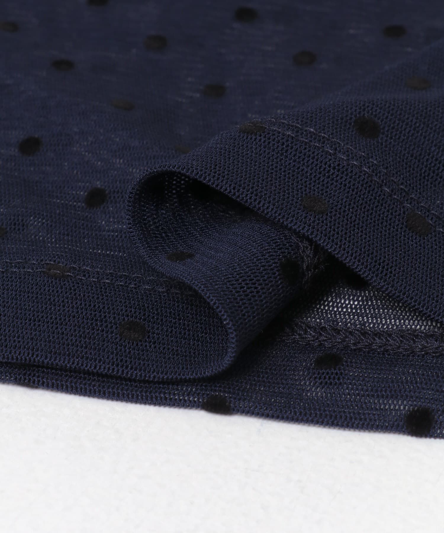 URBAN RESEARCH DOORS「mizuiro ind　mesh dots crew neck pullover」|Tシャツ・カットソー|