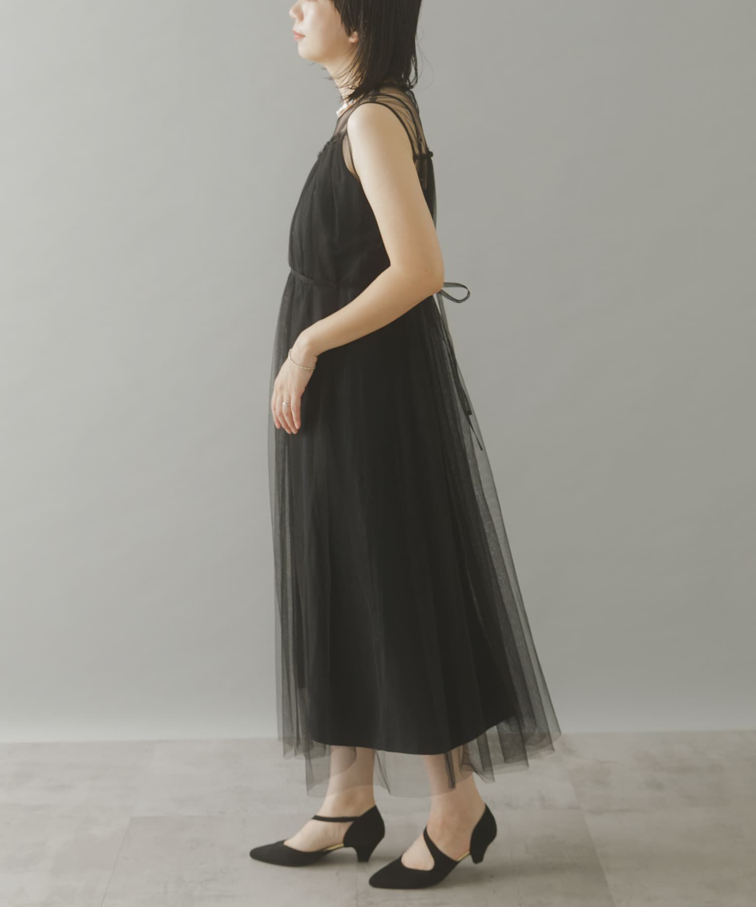 URBAN RESEARCH ROSSO「ベストセットチュールドレス」|ワンピース|