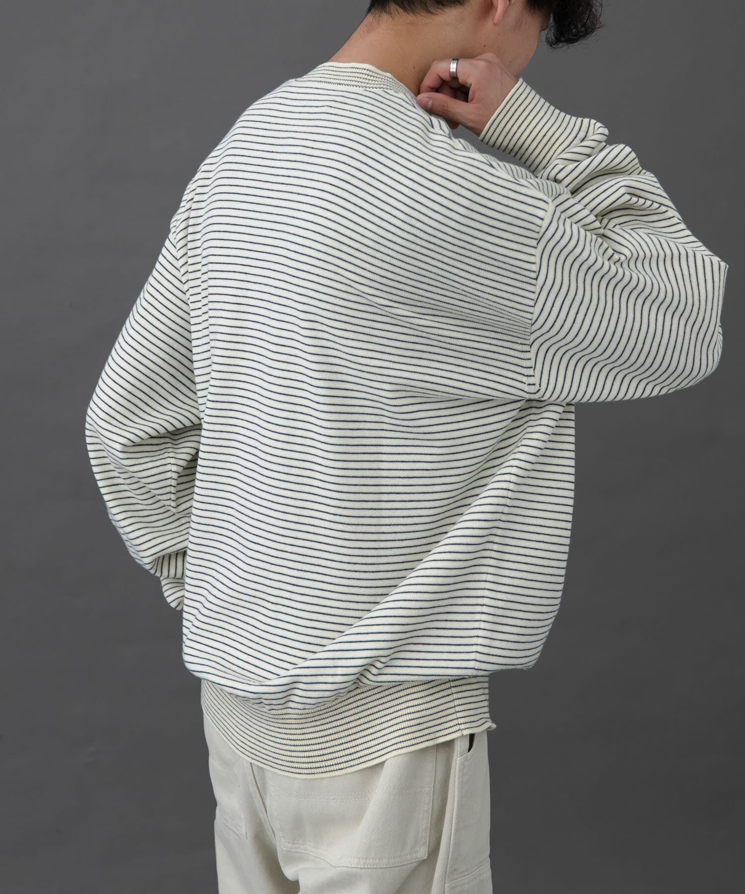 URBAN RESEARCH DOORS「FORK&SPOON　ボーダークルーネックニット」|ニット・セーター|