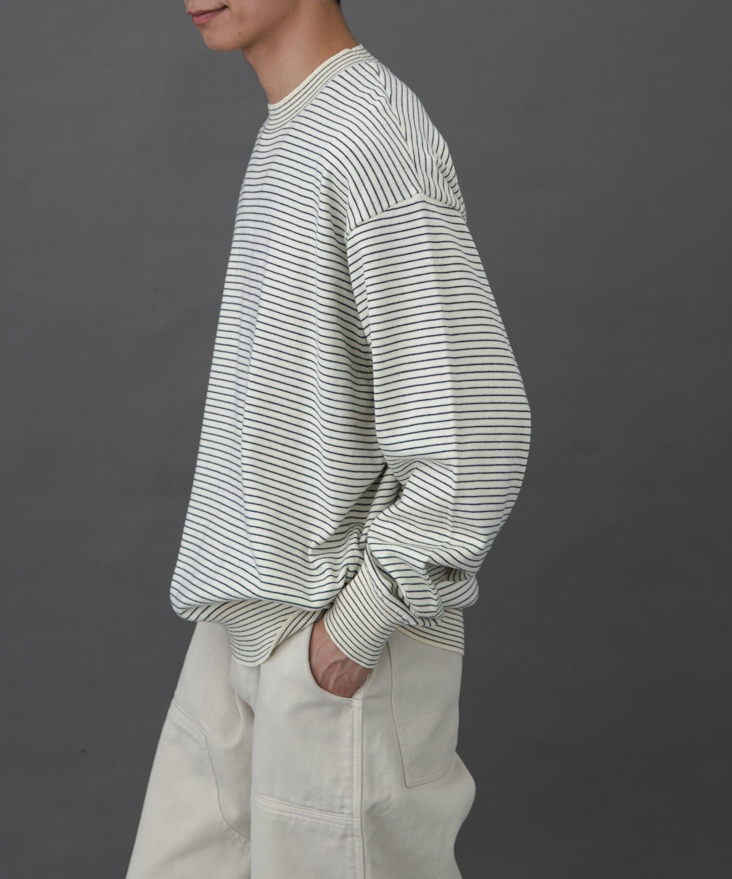 URBAN RESEARCH DOORS「FORK&SPOON　ボーダークルーネックニット」|ニット・セーター|