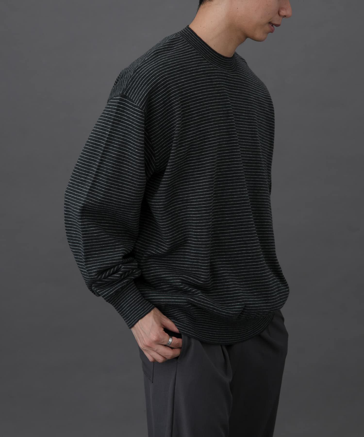 URBAN RESEARCH DOORS「FORK&SPOON　ボーダークルーネックニット」|ニット・セーター|