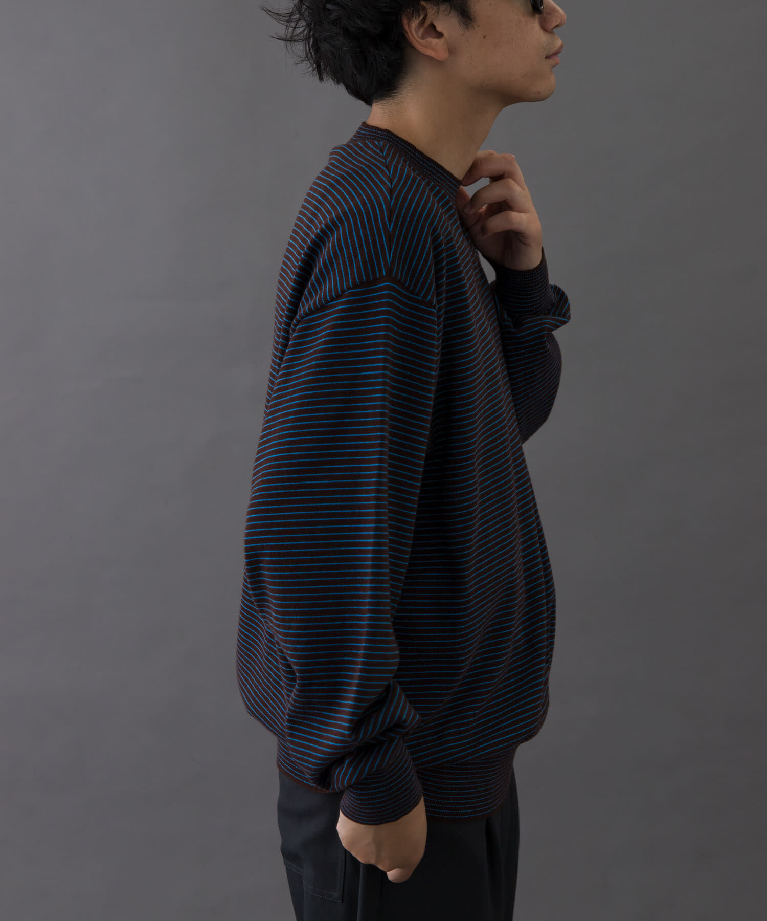 URBAN RESEARCH DOORS「FORK&SPOON　ボーダークルーネックニット」|ニット・セーター|