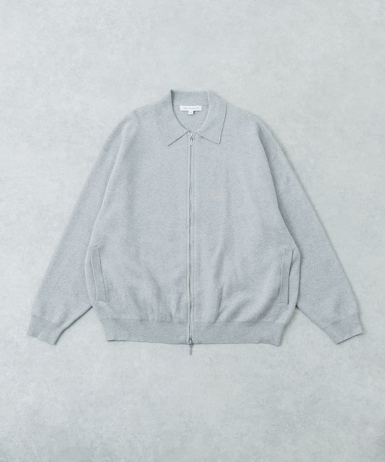 URBAN RESEARCH「綿カシミヤZIPカーディガン」|カーディガン|ライトグレー